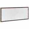 LED Bathroom Mirror with Brown Oak Finish – 100x8.5x37 cm