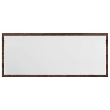 LED Bathroom Mirror with Brown Oak Finish – 100x8.5x37 cm