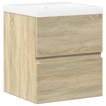 2 Piece Bathroom Furniture Set - Sonoma Oak | Hipo Market