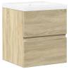 2 Piece Bathroom Furniture Set - Sonoma Oak | Hipo Market