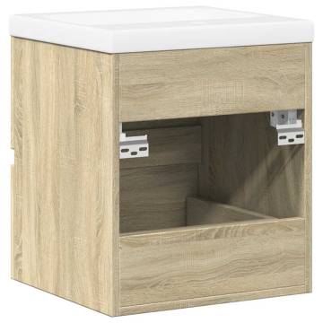 2 Piece Bathroom Furniture Set - Sonoma Oak | Hipo Market