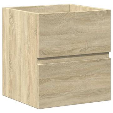 2 Piece Bathroom Furniture Set - Sonoma Oak | Hipo Market