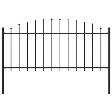 Garden Fence with Spear Top Steel | Durable Perimeter Barrier