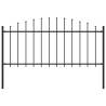  Garden Fence with Spear Top Steel Quantity in Package 1 Length 1.7 m Height 50-75 cm 