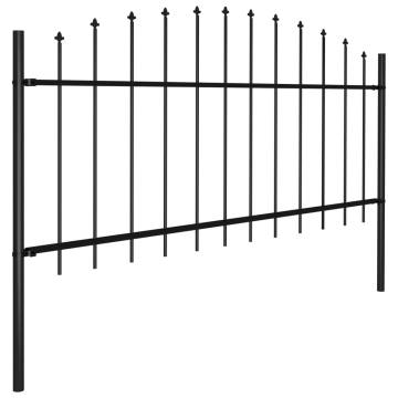 Garden Fence with Spear Top Steel | Durable Perimeter Barrier