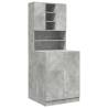 Washing Machine Cabinets - 2 pcs Concrete Grey | HipoMarket