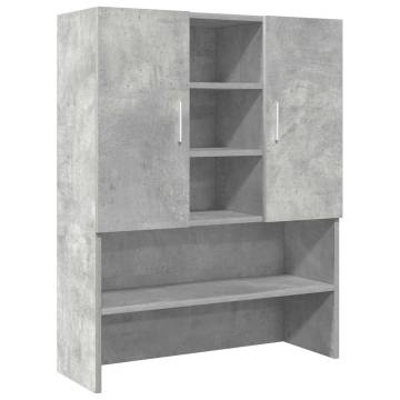 Washing Machine Cabinets - 2 pcs Concrete Grey | HipoMarket