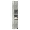  Bathroom Cabinet Concrete Grey 30x30x183.5 cm Engineered Wood Colour concrete grey Model without handle Number of 1 Number of Pieces 