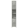 Stylish Bathroom Cabinet Concrete Grey 30x30x183.5 cm