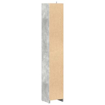 Stylish Bathroom Cabinet Concrete Grey 30x30x183.5 cm