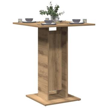 Artisan Oak Bistro Table - 60x60 cm | Durable & Stylish