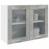  Hanging Glass Cabinet Concrete Grey 80x31x60 cm cm Colour concrete grey Quantity in Package 1 Model hanging glass cabinet 80 cm Number of 