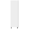 Stylish Concrete Grey Refrigerator Cabinet - 60x57x207 cm