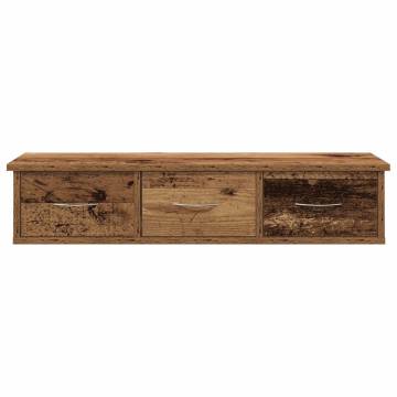 Stylish Old Wood Wall Cabinet | 88x26x18.5 cm - Durable Design