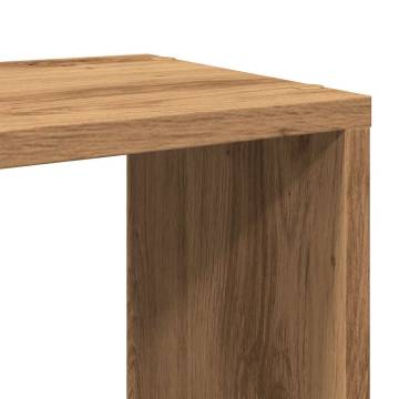 Artisian Oak TV Cabinet - 60x24x32cm Engineered Wood