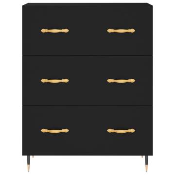 Stylish Highboard Black 69.5x34x180 cm - Hipomarket UK