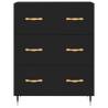 Stylish Highboard Black 69.5x34x180 cm - Hipomarket UK