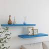  Floating Wall Shelves 2 pcs Blue 80x23.5x3.8 cm MDF Colour blue Size 80 x 23.5 x 3.8 cm Quantity in Package 2 Number of Pieces 1 