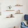 Artisan Oak Wall Shelves - Set of 4 | HipoMarket