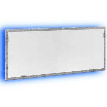 LED Bathroom Mirror Grey Sonoma - 100x8.5x37 cm