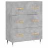 Stylish Highboard Concrete Grey - 69.5x34x180 cm | HipoMarket