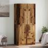  Wardrobe Old Wood 80x52x180 cm Engineered Wood Colour old wood Quantity in Package 1 Amount 