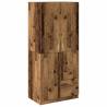 Wardrobe Old Wood 80x52x180 cm - Durable Engineered Wood