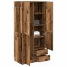 Wardrobe Old Wood 80x52x180 cm - Durable Engineered Wood