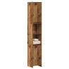 Bathroom Cabinet Old Wood 30x30x183.5 cm | Stylish Storage