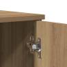 Shoe Cabinet Artisan Oak - Durable Engineered Wood Storage