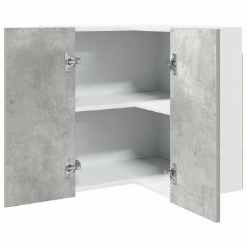 Hanging Corner Cabinet Concrete Grey 57x57x60 cm | HipoMarket