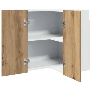 Hanging Corner Cabinet - Artisian Oak | Optimize Your Space