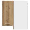 Hanging Corner Cabinet - Artisian Oak | Optimize Your Space