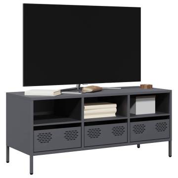 Stylish Anthracite TV Cabinet - 101.5x39x43.5 cm