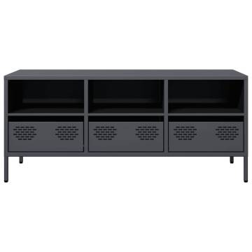 Stylish Anthracite TV Cabinet - 101.5x39x43.5 cm