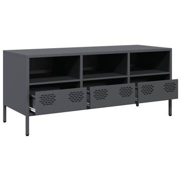 Stylish Anthracite TV Cabinet - 101.5x39x43.5 cm