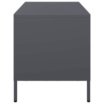 Stylish Anthracite TV Cabinet - 101.5x39x43.5 cm