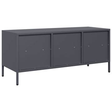 Stylish Anthracite TV Cabinet - 101.5x39x43.5 cm