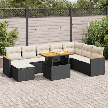 9 Piece Garden Sofa Set with Cushions | Durable & Stylish