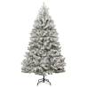 300 cm Artificial Hinged Christmas Tree with 300 LEDs & Ball Set