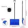 Snow Shovel Blue 147 cm Metal - Efficient Snow Removal Tool