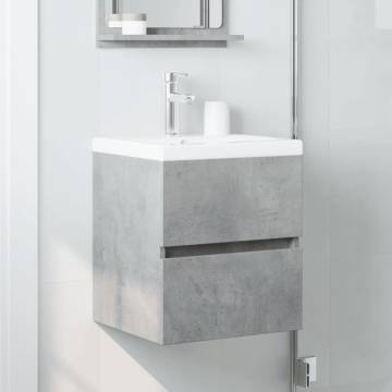 Sink Cabinet Concrete Grey - Stylish Storage for Bathrooms