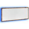 LED Bathroom Mirror in Old Wood - 100x8.5x37 cm | HipoMarket