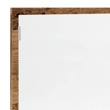 LED Bathroom Mirror in Old Wood - 100x8.5x37 cm | HipoMarket