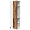 Old Wood Refrigerator Cabinet | 60x57x207 cm - Durable Storage