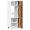 Old Wood Refrigerator Cabinet | 60x57x207 cm - Durable Storage