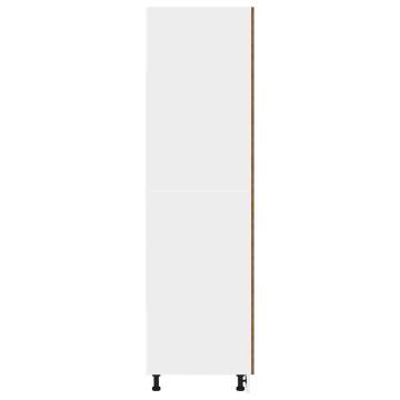 Old Wood Refrigerator Cabinet | 60x57x207 cm - Durable Storage