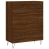 Stylish Highboard Brown Oak - Engineered Wood Storage Solution