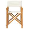 Folding Directors Chair Cream Solid Wood Teak | Hipo Market