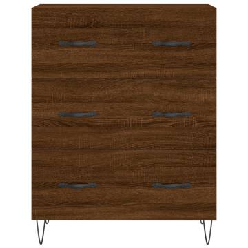 Stylish Highboard Brown Oak - Engineered Wood Storage Solution